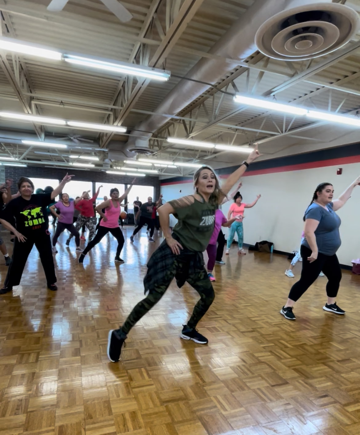 Zumba class at EveryBody Fitness